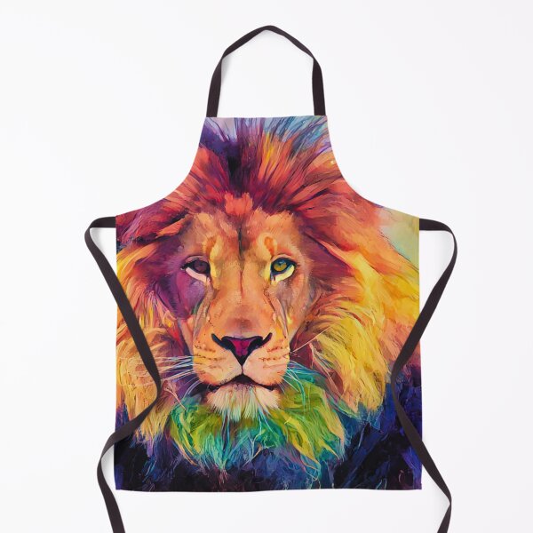 Item preview, Colorful lion 4, abstract art designed and sold by zeljana0504.