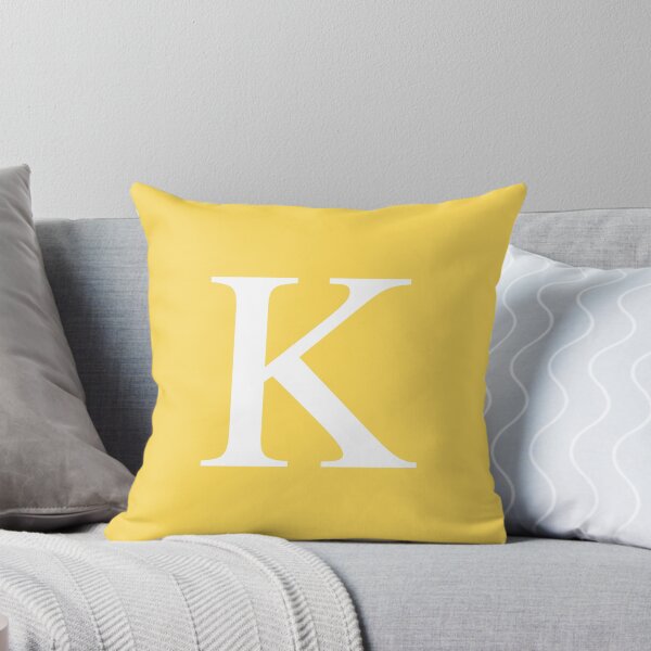 Item preview, Mustard Yellow Basic Monogram K designed and sold by rewstudio.