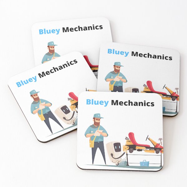 Item preview, Bluey Mechanics designed and sold by SilverOrGold.