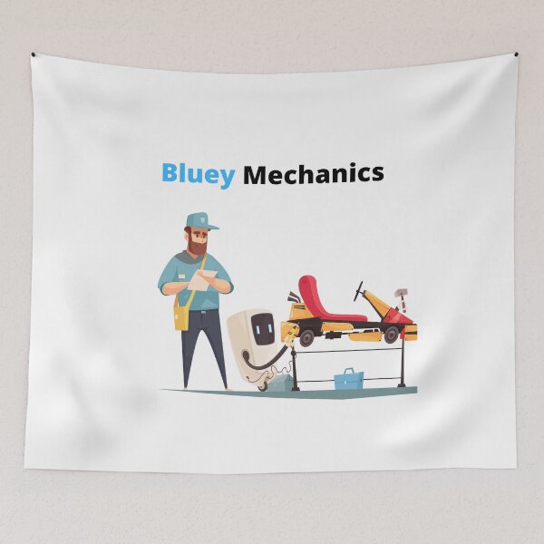 Item preview, Bluey Mechanics designed and sold by SilverOrGold.