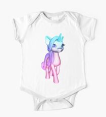 Precious Baby Rainbow Unicorn One Piece - Short Sleeve
