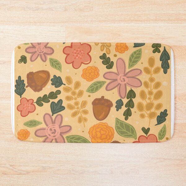 Item preview, Fall flower print (yellow) designed and sold by hmatt1003.