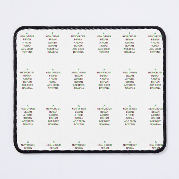 Item preview, A NEW ORDER BEGAN A MORE ROMAN BRED ROWENA PALINDROME designed and sold by sailorsam1805.