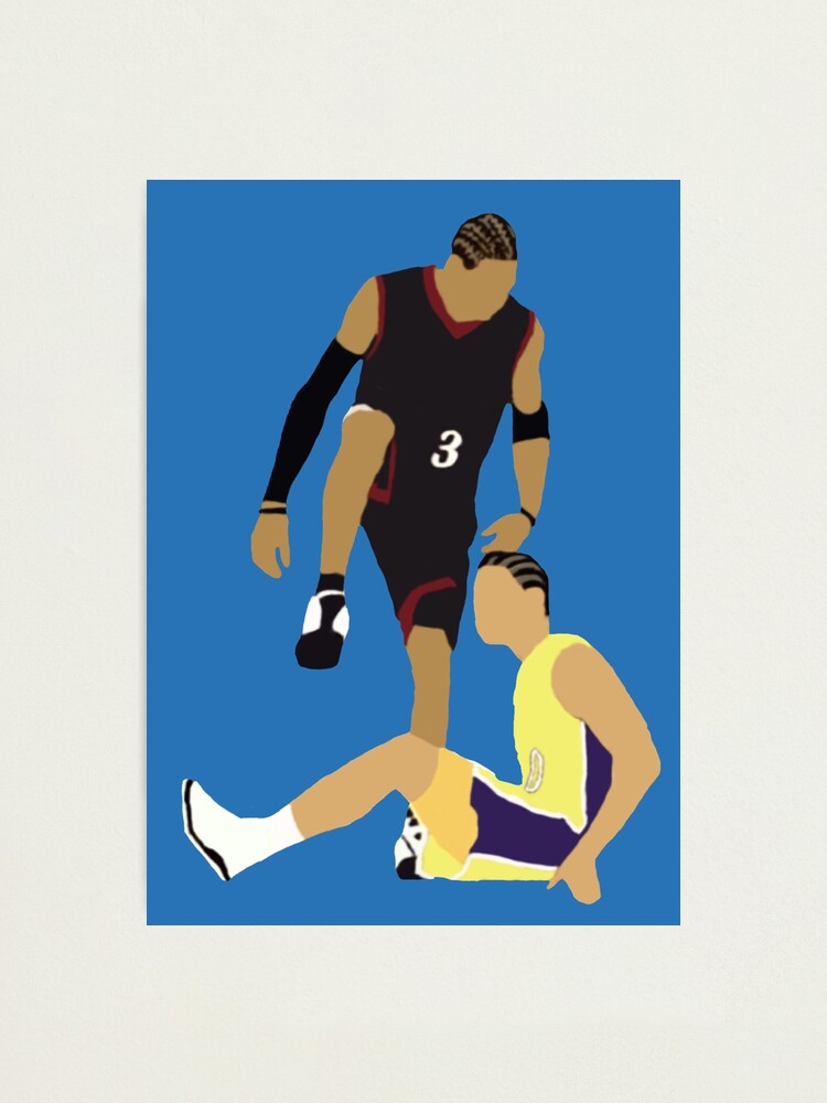 Allen Iverson Steps Over Tyronn Lue Photographic Print for Sale