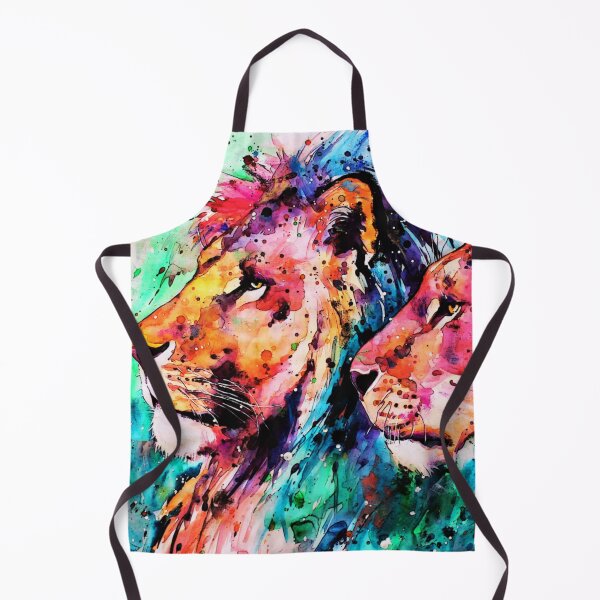 Item preview, Colorful lions 5, abstract art designed and sold by zeljana0504.