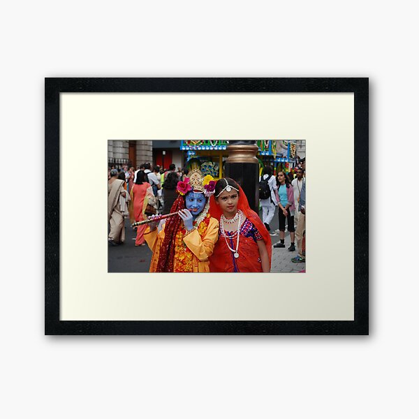Radha Krishan at Rath Yathra Framed Art Print