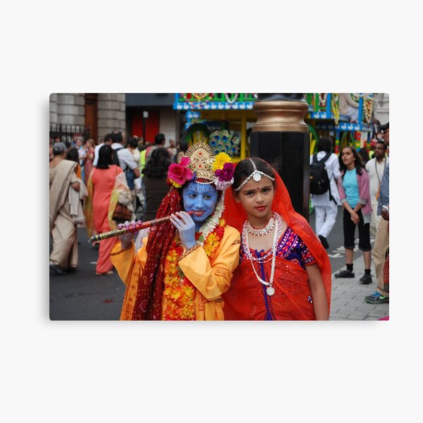 Radha Krishan at Rath Yathra Canvas Print