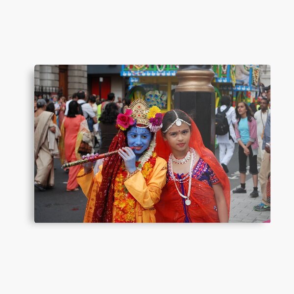 Radha Krishan at Rath Yathra Metal Print