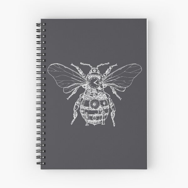Item preview, Steampunk Bee (White Lineart) designed and sold by Sam Deacon Art.