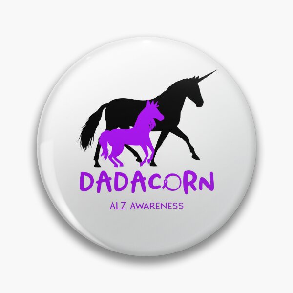Item preview, ALZ Awareness Dad Unicorn Dadacorn Support ALZ Warrior  designed and sold by RunningShop.