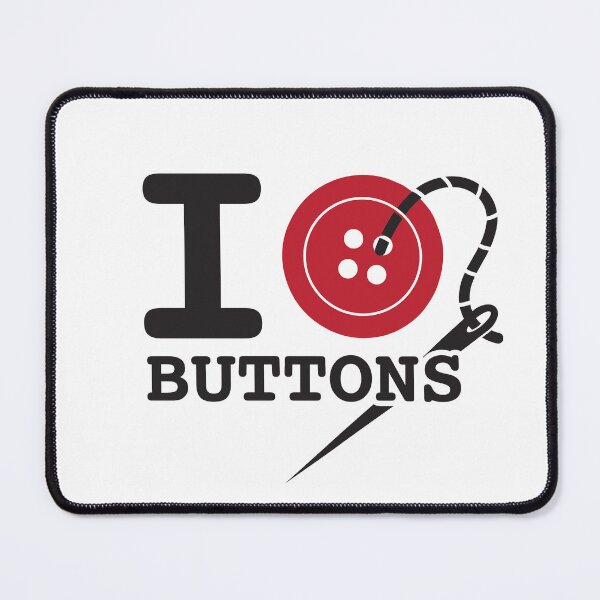 Item preview, I Button Buttons - Black Text designed and sold by Essoterika.
