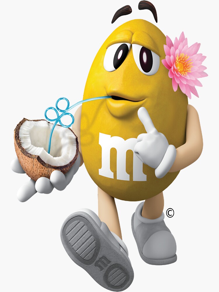 M and ms  Sticker for Sale by Designarty