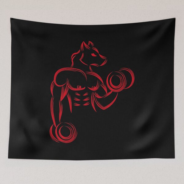 Item preview, Bodybuilder Sport Gym Fitness Sportsman Werewolf Wolf Beast Wolfman designed and sold by BEAST NYC.