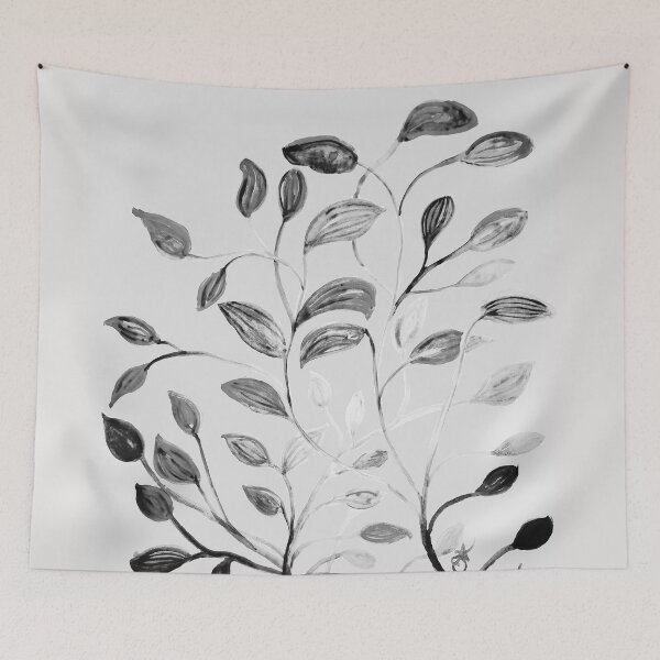 Item preview, Red and Green Leaves! Romantic Silver Grey! designed and sold by ANoelleJay.