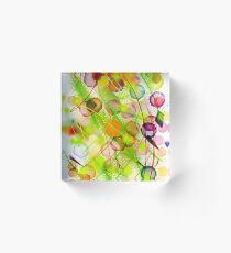 Floral Drawing - Pila Fashion Design Acrylic Block