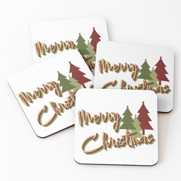 Item preview, Vintage Merry Christmas text tree designed and sold by Ashlison.