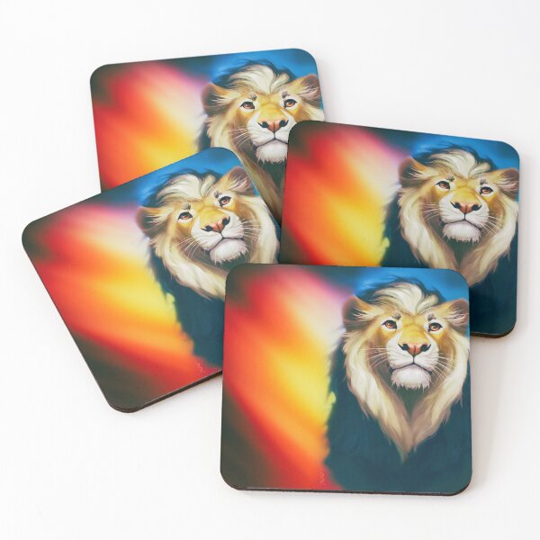 Item preview, Colorful lion 7, abstract art designed and sold by zeljana0504.