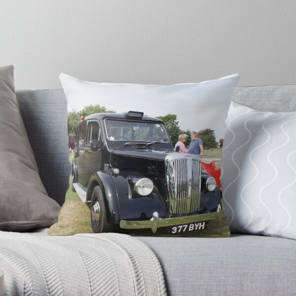 Vintage Car Throw Pillow