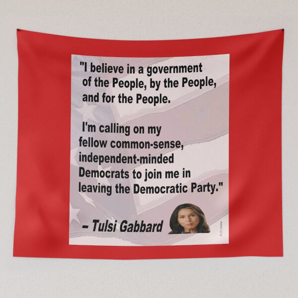 Item preview, Tulsi Gabbard Leaves Democratic Party designed and sold by kristalcurt.