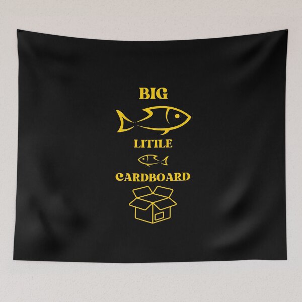 Item preview, Big Fish Little Fish Cardboard Box - Yellow Fish designed and sold by ImagesDesigns.