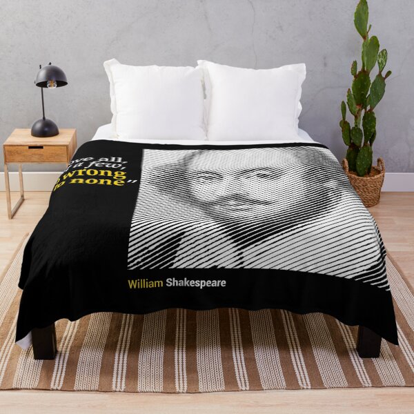 Item preview, Shakespeare's Portrait with Love Quote (inverse) designed and sold by emotica.