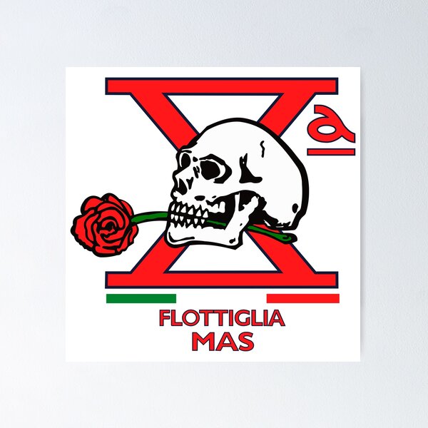 Vista previa del artículo con la obra «Xª (Decima) Flottiglia MAS - Emblema X - Estilo Limpio », diseñado y vendido por pzd501.