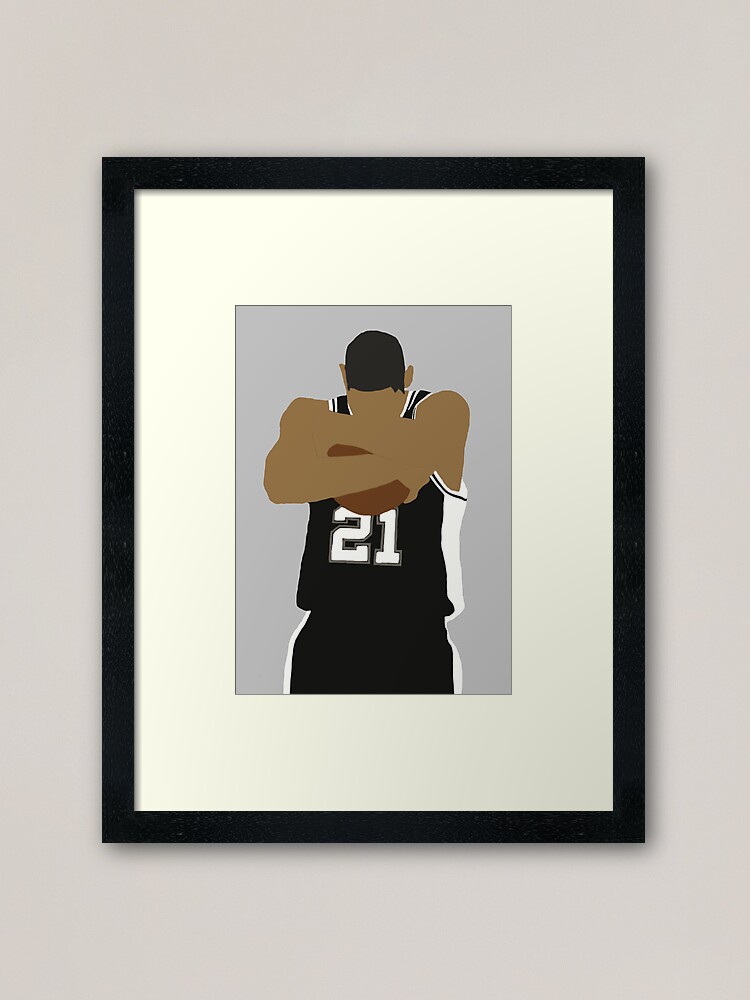 Tim Duncan Ball Hug Art Board Print for Sale by technoquotes