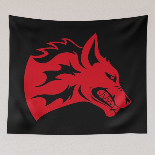 Item preview, Red Werewolf Move Forward Red Wolf Don't Give Up Never Give Up designed and sold by BEAST NYC.
