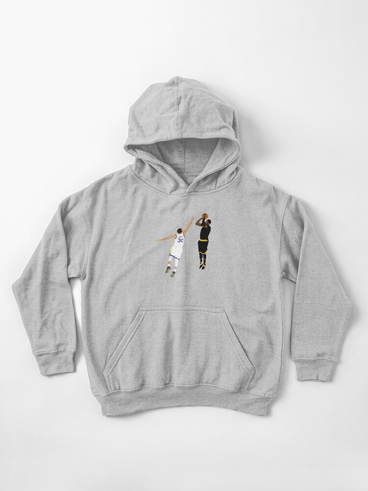 Kyrie Irving Clutch Shot Over Stephen Curry Kids Pullover Hoodie