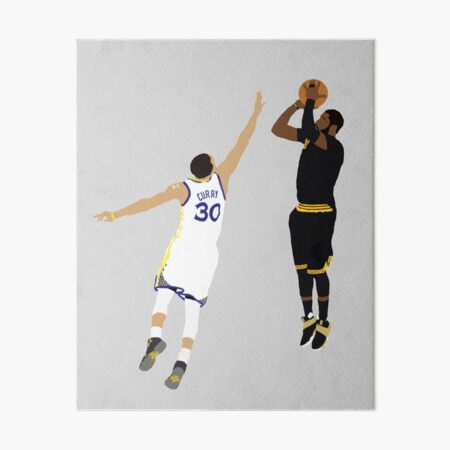 Artikel-Vorschau von Kyrie Irvings entscheidender Schuss über Stephen Curry, designt und verkauft von RatTrapTees.