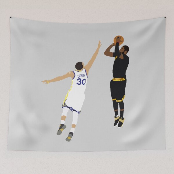 Item preview, Kyrie Irving Clutch Shot Over Stephen Curry designed and sold by RatTrapTees.