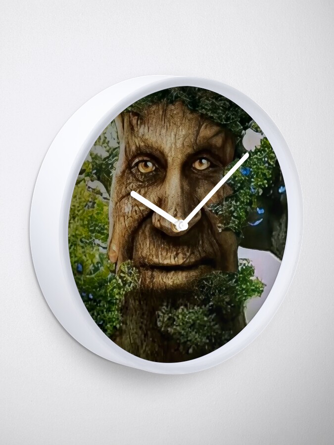 Wise Mystical Tree meme Clock for Sale by T-Look