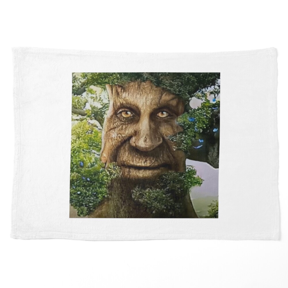 Wise Mystical Tree Face Old Mythical Oak Tree Funny Meme Poster