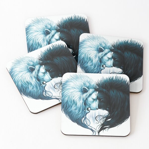 Item preview, Two lions, modern art designed and sold by zeljana0504.