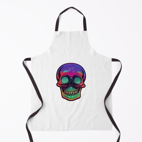Item preview, Multicolor comic chrome Trippy skull designed and sold by JulesNeerg.