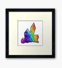 Crystalline - Rainbow Framed Print