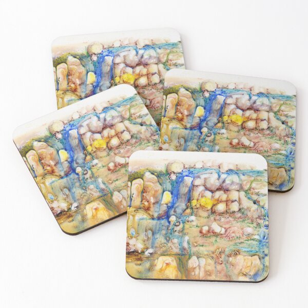 Item preview, Rain in the Desert - Mixed Media on Yupo Painting designed and sold by Heatherian.