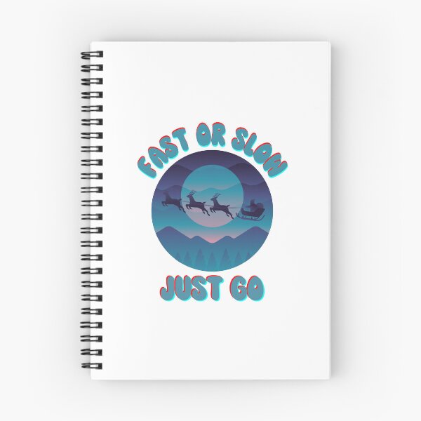 Item preview, Fast Or Slow Just Go - Santa In sleigh flying Over The Moon designed and sold by ImagesDesigns.