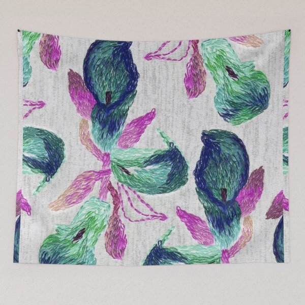 Item preview, Embroidered callas designed and sold by embroiderrred.