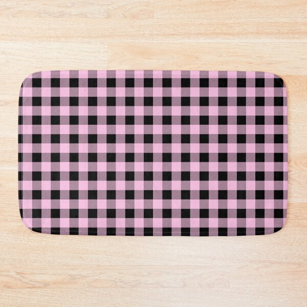 Item preview, Light Pink and Black Buffalo Plaid Gingham Check designed and sold by Gsallicat.