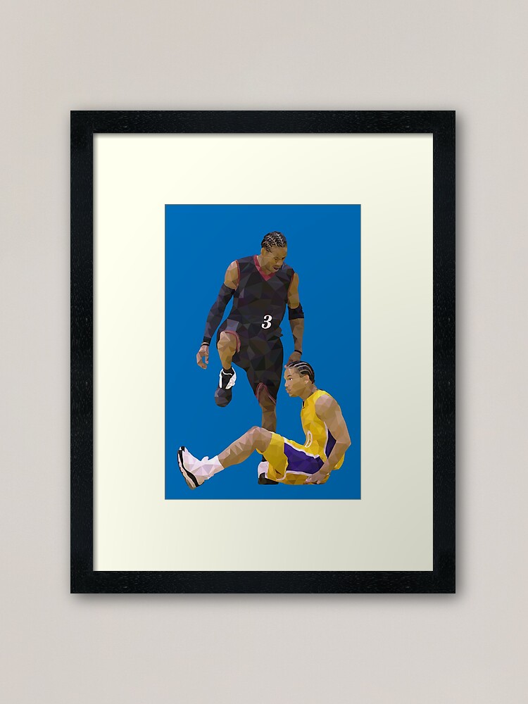 Allen Iverson Steps Over Tyronn Lue Low Poly Poster for Sale by  RatTrapTees