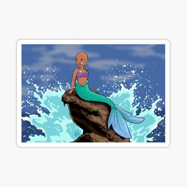 Oncology Mermaid Sticker