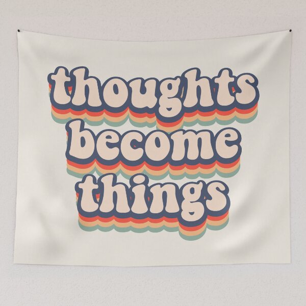 Item preview, thoughts become things cute vintage designed and sold by motivationlife7.