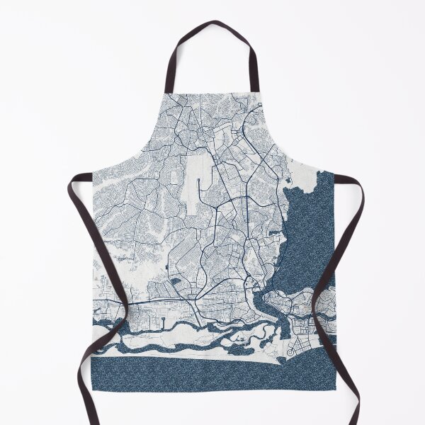Item preview, Lagos City Map of Nigeria - Coastal designed and sold by deMAP.