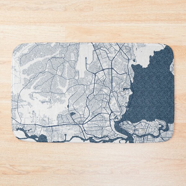 Item preview, Lagos City Map of Nigeria - Coastal designed and sold by deMAP.