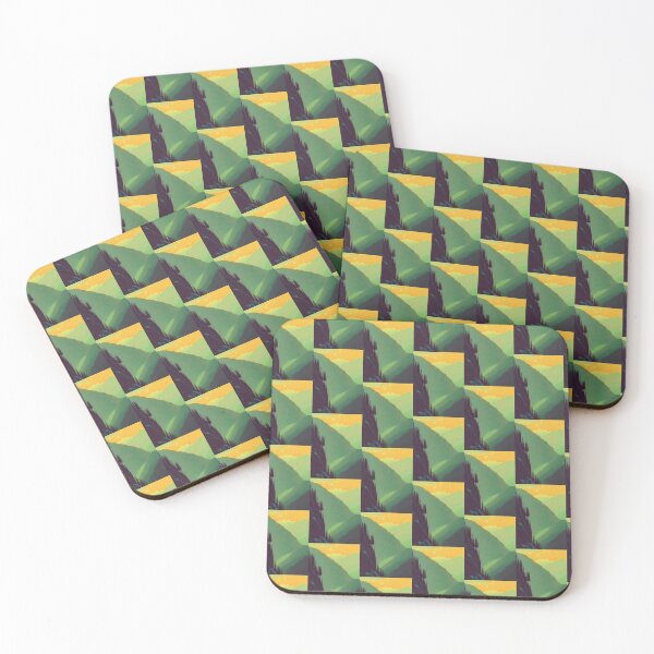 Item preview, ORANGE AND GREEN TINGED MOUNTAIN VIEW designed and sold by sailorsam1805.