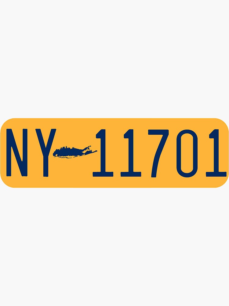 "Amityville NY License Plate Sticker" Sticker for Sale by emmahenzy