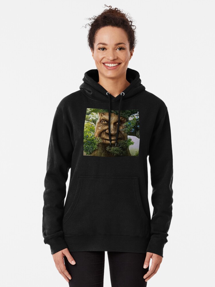 Wise Mystical Tree Face Old Mythical Oak Tree Funny Meme Sweatshirt