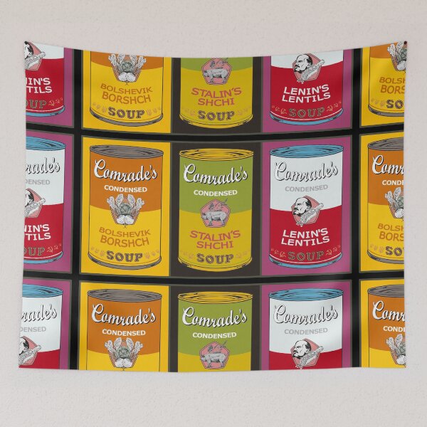 Item preview, Soviet Andy Warhol soups - Comrade Pop Art - Triple soup designed and sold by Groenendijk.