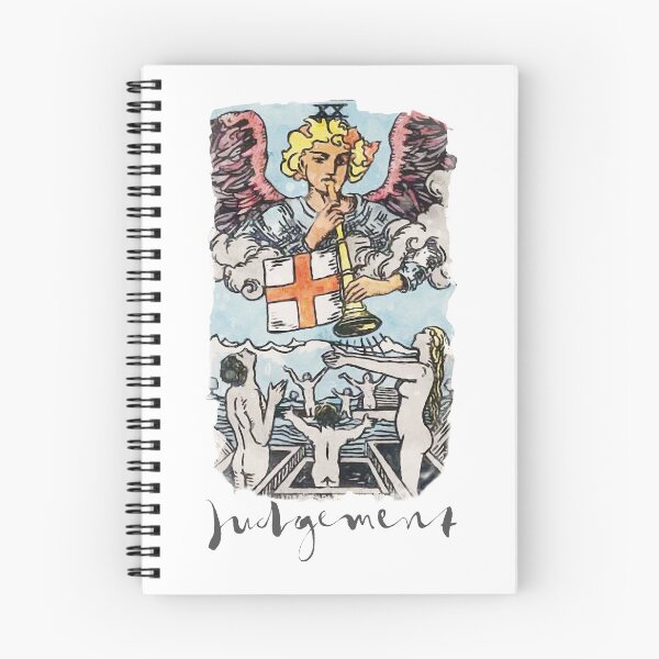 Aperçu de l'œuvre Jugement Major Arcana RWS Tarot Card Painting créée et vendue par ApolloTarot.